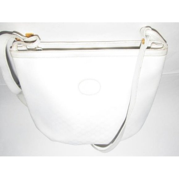 Gucci Vintage White Small G Logo Print Satchel Coated Canvas and Leather - Picture 12 of 12